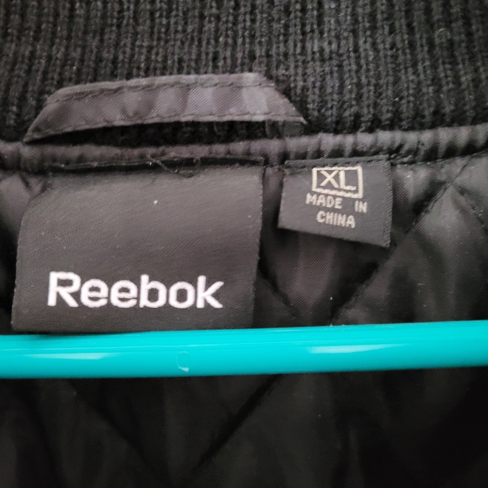 Reebok Superbowl XLIV  Jacket Size XL Saints vs Colts 2010 Black Quilted Logo - Picture 7 of 7